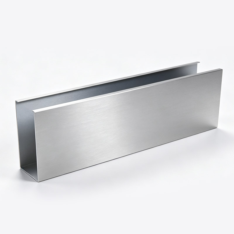 Lindelacr U-baffle aluminum suspended ceiling installation isometric drawing, U shape aluminum tube ceiling assembly structure with thread rod and carrier bracket